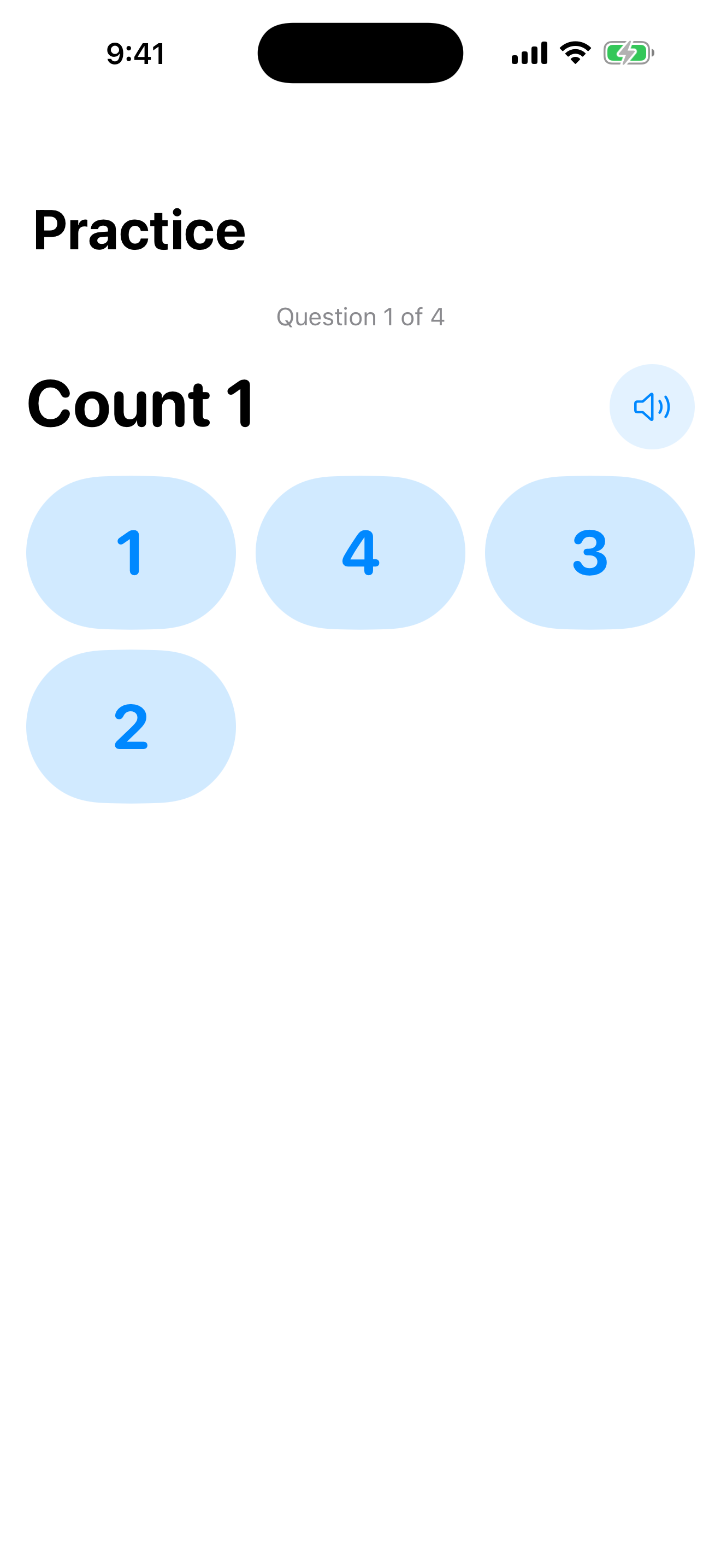Math Warrior practice screen.